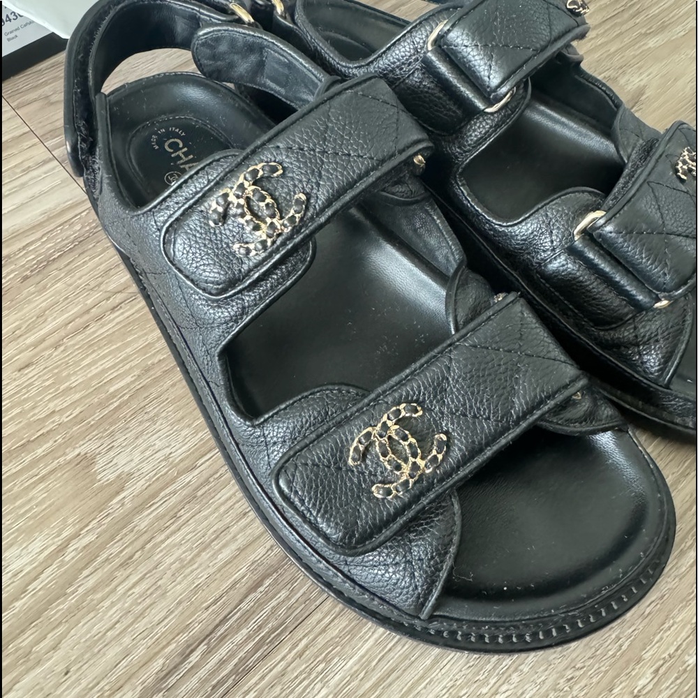 21C CHANEL Dad sandal BLACK 36 - Picture 2 of 6